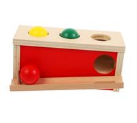 GALPADA Giocattolo in Legno per Palline Box Pressa Palle Educativo per Bambine Sviluppo Coordinazione Occhio-mano e Abilità Motorie Regalo Sicuro per Età Prescolare