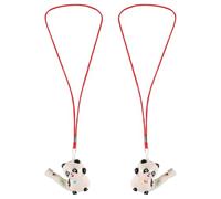 GALPADA Giocattolo Musicale da Bagno in Ceramica a Forma di Panda Set 6 Pezzi Fischietti ad Acqua Colorati Giocattolo Educativo Precoce per Regalo per Compleanni e Feste