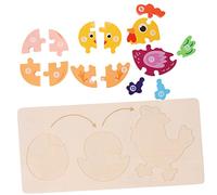 GALPADA Giocattolo Puzzle Puzzle Didattico Di Animali Per Apprendimento Precoce Per Ragazzo Ragazza Ragazza Piccoli Abbinamento Facile e Sicuro Sviluppo Intellettuale e Capacità Di Riconos