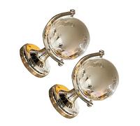 GALPADA Globo Geografico Decorativo Da Scrivania 2 Pezzi, Mini Mappamondo in Cristallo 4 Cm Rotante, Ornamento Creativo Per Casa Ufficio e Arredamento Interni