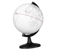 GALPADA Globo vuoto mappa del mondo non verniciato mappamondi per adulti geografica piccolo globo globi Globe per i da colorare globo bianco Globe Blanks pvc bianca