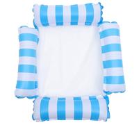 GALPADA Gonfiabile Piscina in Rete Traspirante Amaca Galleggiante Pieghevole in Nylon e PVC Comoda Poltrona Piscina Esterno per Feste e Relax