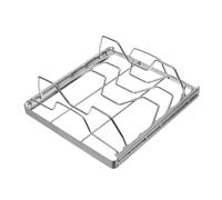 GALPADA Graticola Barbecue Portatile in Acciaio Inossidabile Supporto Robusto per Arrosti e Pollame Resistente e Facile da Usare per e Feste Allaperto