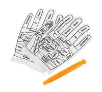 GALPADA Guanti Da Massaggio Per Riflessologia Mani Con Bastoncino Per Agopressione, Guanti Portatili Traspiranti Antiusura, Set Per Sollievo Affaticamento e Terapia Riflessologica Mano Uomo Donna