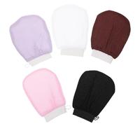 GALPADA Guanti Esfolianti per Corpo da Doccia 5 Pezzi Set Guanto Scrub Corpo in Materiale Sottile a Strato Singolo Massaggio e Rimozione Pelle Morta per Uso Quotidiano e Spa