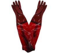 GALPADA Guanti Impermeabili in Gomma Maniche Lunghe 65Cm e Polsini Elastici, Guanti da Giardino Anti-Spine per Lavaggio e Attività Outdoor