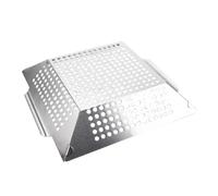 GALPADA in Inossidabile Resistente Alluso con Manici Piastra Forata per Barbecue Esterno Deformazione Uniforme per Carne e