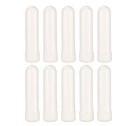 GALPADA Inalatori Ricaricabili Per Oli Essenziali Bianchi, Set Da 10 Tubi Per Aromaterapia Portatile, Tappo Sigillante Per Conservazione, Adatti a Viaggi e Uso Quotidiano