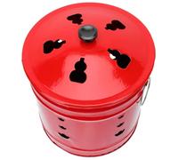 GALPADA Inceneritore da Giardino Smaltato Bidone per Bruciature Contenitore Resistente per Casa e Cortile Braciere Esterno Compatto per Preghiera e Riti Sacri Stile Casuale