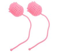 GALPADA Infusore per Tè in Silicone a Forma di Rosa 2 Pezzi Filtro per Tè Sfuso Adatto per Casa e Feste