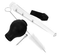 GALPADA Iniettore per Carne in Acciaio e Silicone Siringa per Arrosti e Barbecue per Tacchino Pollo Maiale e Agnello Accessorio Cucina per Mantenere la Carne Succosa e Saporita