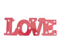GALPADA Insegna Luminosa LED Love Rossa Lettere Luminose per Decorazione Stanza, Luce Decorativa Romantica Compatta per Festa degli Innamorati e Centrotavola Feste