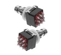 GALPADA Interruttore a Pedale per Chitarra 3dpt 9 Pin, Set da 2 Pezzi Nero, Compatibile Pedali Effetti per Chitarra, Switcher Modulazione Versatile per Performance Musicali Colore Casuale