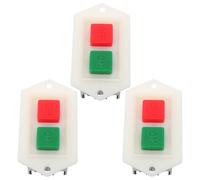 GALPADA Interruttore Pulsante Avviamento 10A per Smerigliatrice e Trapano da Banco Set da 3 Pezzi Interruttore di Controllo On-Off Industriale Funzione Sicurezza per Macchine da Lavoro