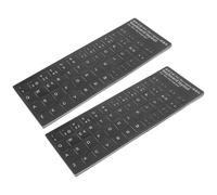 GALPADA Kit 10 Adesivi per Tastiera in Pvc Colore Bianco per Computer Portatile, Adesivi Lettere Grandi per Aggiornare L'aspetto e Facilitare la Comunicazione Linguistica