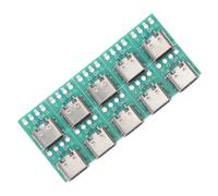 GALPADA Kit 10 Pezzi Scheda Connettore USB c Fai da Te 3.1 Scheda Convertitore PCB, Modulo Supporto USB Type-c Femmina per Trasmissione Dati Rapida, Compatibile Dispositivi Elettronici