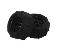 GALPADA Kit 2 Pneumatici in Gomma e Plastico per Auto Rc 1/14 1/16 1/18, Ruote da Spiaggia e Sabbia per Fuoristrada Stabilità Migliorata e Riduzione Vibrazioni