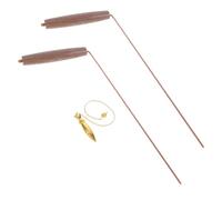GALPADA Kit Bacchette Rabdomanzia in Rame Massiccio per Ricerca Tesori e Aste Multifunzione con Misurazione Distanze e Inclinazioni Strumento Divinatorio Versatile per Impiego Spirituale