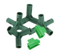 GALPADA Kit Connettori Plastica per Serra Raccordi Tre e Angolari Resistenti Agenti Atmosferici Supporto Stabile per Struttura e Agricola