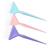 GALPADA Kit Pennelli per Tintura Chioma 3 Pezzi Setole in Nylon e Manico in Pp, Applicatore a Pettine per Radici, Kit Decolorante Professionale per Uso Domestico e Salone, Colori