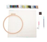 GALPADA Kit Ricamo Principianti, Punto Russo DIY, Lino Plastico | Decor e Attività Creative, Tema Paesaggio Naturale, Dettagli Delicati, Semplice e Bello
