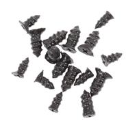 GALPADA Kit Riparazione Pneumatici 32 Chiodi in Gomma Nera Resistente All'usura e Durezza per Riparazione Rapida Pneumatici per Viaggi in Bici