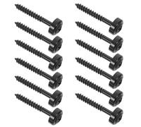 GALPADA Kit Viti e Ghiere per Manico Chitarra Elettrica 12 Pezzi Boccole e Bulloni di Rinforzo Neri per Assemblaggio e Riparazione Accessori Professionali per Giunto Manico Alta