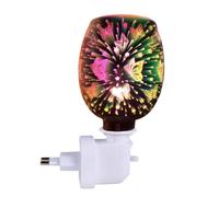 GALPADA Lampada Diffusore Aroma 3D Farfalla Colorata Senza Fumo in Vetro e Plastica Funzione Illuminazione per Soggiorno e Camera