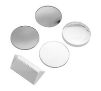 GALPADA Lenti Ottiche in Vetro Alta Precisione e Minima Distorsione Set di 5 Lenti Convesse e Concave per Esperimenti di Fisica per Laboratori Didattici di Fisica