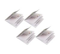 GALPADA Libretto di 4 Tabelle per Test del Daltonismo Design Cartaceo Durevole, Libro per Esame della Vista e Valutazione del Colore in Contesti Clinici e Domestici