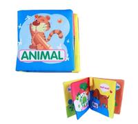 GALPADA Libro di Stoffa per Animali Libretto Morbido Educativo per Ragazzo Ragazza Gioco Sensoriale per Apprendimento Precoce Regalo Nascita per Bimbi e Bimbe