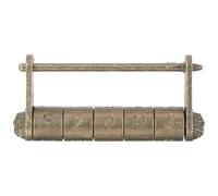 GALPADA Lucchetto Antico Cinese a Combinazione in Lega di Zinco, Serratura Retrò Incisa per Scatole e Armadietti, Blocco Password Classico per Sicurezza Personale