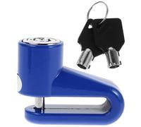 GALPADA Lucchetto Antifurto Disco per Bicicletta e Veicoli a Due Ruote Blu Blocco Sicurezza Leggero e Compatto con Telaio in Plastica e Chiavi Accessorio Portatile per Scooter Elettrico