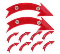 GALPADA Luci di Sicurezza per Bici Set da 10 Catarifrangenti Impermeabili a per Raggi di Bicicletta in Plastica Riflettori per Notturno su Strada e
