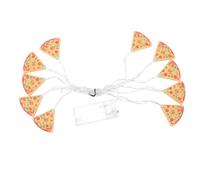 GALPADA Luci LED Batteria 20 LED Pizza Arancia in Plastico per Decorazione Bar e Uso Interno, Luce Romantica e Bagliore Bello per Feste e Compleanni