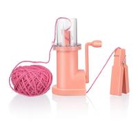 GALPADA Macchina per Maglieria Fai da Te Manuale, Mulino per Maglieria a Mano in Plastica e Metallo, Strumento per Avvolgere la Lana e Realizzare Nodi, Utensile Portatile per Lavori