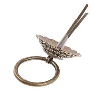 GALPADA Maniglia da Porta Rame Antico Stile Vintage con Battacchio Decorazione per Porta Dingresso Accessorio Solido e Sicuro per Storici