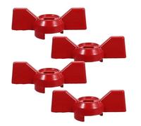 GALPADA Maniglia Valvola Leva 4 Pezzi in Lega di Alluminio 6X10Mm per Rubinetto Esterno Valvola a Sfera Giardino Ricambio Maniglia Controllo Tubi Flessibili Gas e Acqua