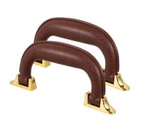 GALPADA Maniglie per Valigie da Viaggio e Cassetta degli Attrezzi, Impugnature Antiscivolo in Plastica Resistente, Set da 2 Manici Marrone per Borse Tote e Bagagli, Uso Versatile