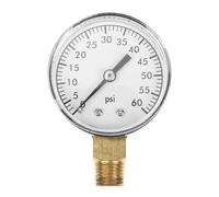 GALPADA Manometro per Piscina da Giardino 50 Mm Quadrante 0-60 Psi, Manometro Durevole per Pressione Acqua Attacco 1/4npt, Strumento per Filtro Piscina, Spa e Vasche Idromassaggio