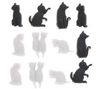 GALPADA Marcatori Colore Casuale a Forma di Gatto Segna Bicchieri per Bicchieri in Silicone 12 Pezzi Unici Design Creativo e Funzionale per Feste ed Eventi