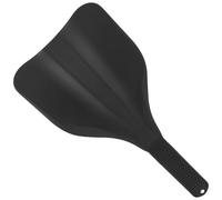 GALPADA Maschera Protettiva Nera per Lacca Chioma Manico, Scudo per Taglio Chioma da, Protezione Viso per Salone e Uso Domestico, Plastica Confortevole Antischizzo