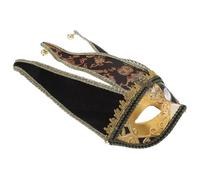 GALPADA Maschera Veneziana Nera per Uomo in Plastica, Accessorio Cosplay e Photo Props, per Balli in Maschera e Feste Fancy Ball Stili multipli