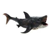 GALPADA Megalodon di riconoscimento degli squali ornamenti di squalo finto squalo giocattoli di squalo per giocattolo di squalo Figurine animali plastica Grigio