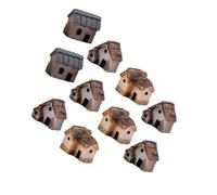 GALPADA Mini Casa in Resina 2x2x1.5cm per Micro Paesaggio e Decorazioni da Giardino Fai da Te Accessorio Miniatura per Terrarium e Presepe Stile Casuale