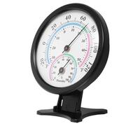 GALPADA Mini Termometro e Misuratore di Umidità per Interni ed Esterni Display Multifunzione e Custodia in Plastica Nera per Misurazioni Accurate