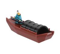 GALPADA Miniatura Barca Wupeng Cinese con Vecchio Suonatore Piano Decorazione Retro per Giardino Zen Micro Paesaggio Bonsai per e Interni