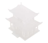 GALPADA Miniatura Pagoda Vintage in Plastica per Decorazione Zen da Giardino e Display Statico Montaggio Facile e Centro Visivo