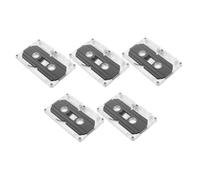 GALPADA Nastro Vergine 5 Pezzi con Custodia Plastica Trasparente Cassette Audio Vuote per Registrazione Vocale e Musiche da 45 Minuti Portatile e Versatile per Uso DIY