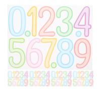 GALPADA Numeri Adesivi in Vinile Autoadesivi per Cassetta Postale, 5 Fogli Impermeabili e Resistenti allo Sbiadimento, per Decorazione Casa e Educazione